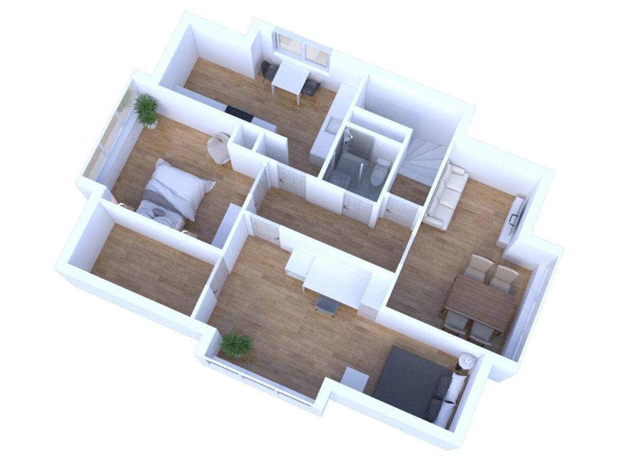Schoenes City-Apartment Mit 2 Schlafzimmer, Parkplatz, Ruhig Und Hell, D46-Dg Oldenburg Esterno foto